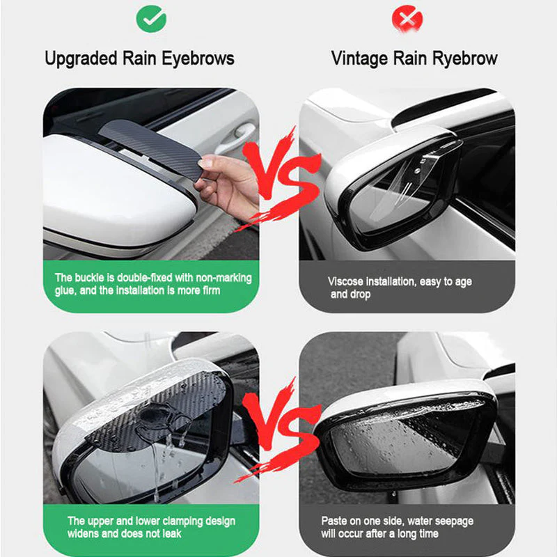 🚗 ACHETEZ 1 OFFREZ 1! ✨ Nouveau Pare-Pluie en Fibre de Carbone - Design Ultra-Léger et Résistant avec Fixations Universelles pour Voitures/Motos 🌧️🔧 - Image 8