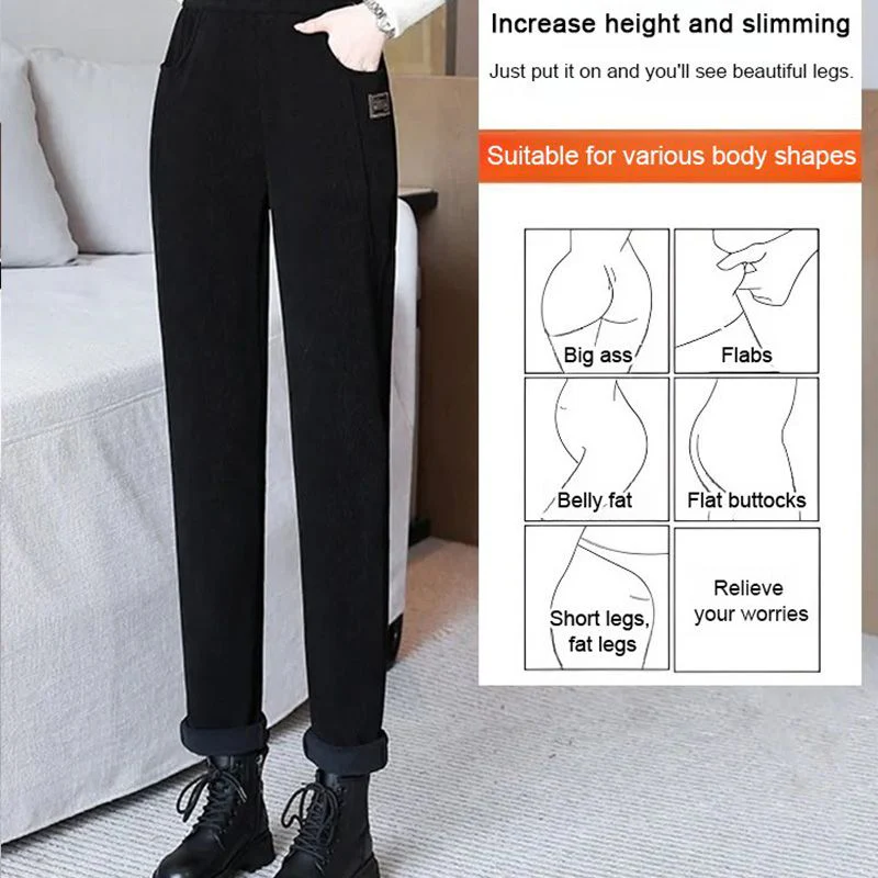 🔥 50% DE RÉDUCTION! 💫 PANTALON CHAUD FEMME - Taille Haute & Doublure Polaire, Confort Optimal pour L'Hiver, Idéal pour Sport et Loisirs ❄️👖 - Image 13