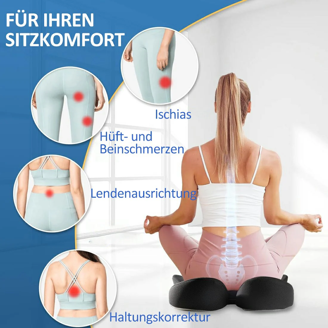 🎁DERNIER JOUR 60 % DE RÉDUCTION🔥Coussin de siège ergonomique en mousse à mémoire de forme - Image 3