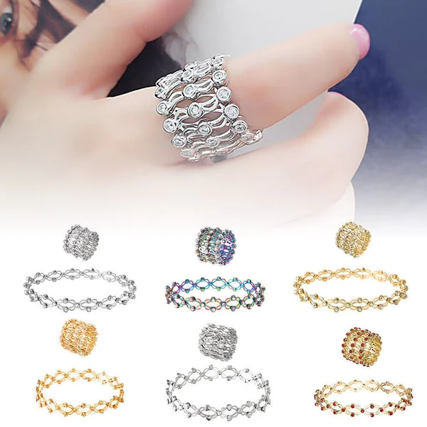 🏆💕66% de réduction🎁 Le cadeau parfait : Bracelet Transformable avec Sparkling CZ Glamour 💎