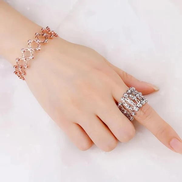 🏆💕66% de réduction🎁 Le cadeau parfait : Bracelet Transformable avec Sparkling CZ Glamour 💎 - Image 9