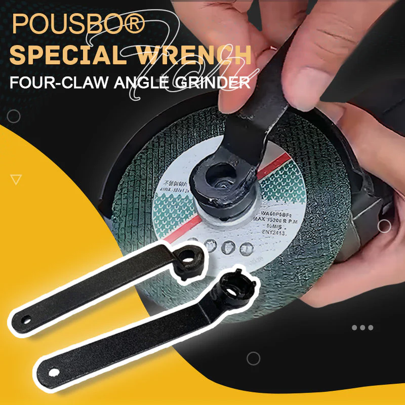 Clé de réglage spéciale pour meuleuse d'angle à quatre griffes (1 achetée = 1 offerte)
