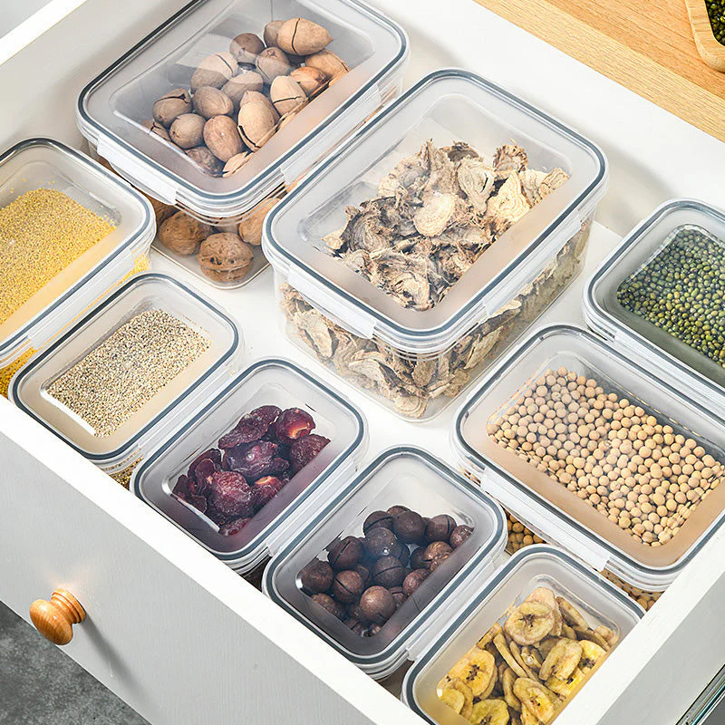 🏡⚡ Vente Flash 50% de réduction 🍇 Set de conteneur de stockage de fruits 3PCS pour réfrigérateur avec colander amovible - Image 6