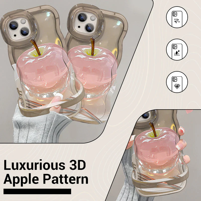 đąâšCoque de TĂ©lĂ©phone Transparente avec Motif Pomme pour iPhone đđ± - Protection ĂlĂ©gante et Fun! - Image 2