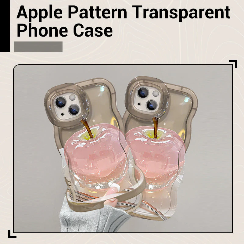 đąâšCoque de TĂ©lĂ©phone Transparente avec Motif Pomme pour iPhone đđ± - Protection ĂlĂ©gante et Fun! - Image 6