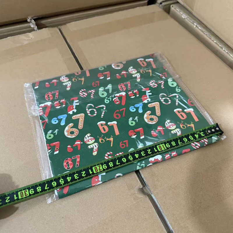 📢📢50% DE RÉDUCTION !!! 🎅Papier d'emballage avec motif numérique de Noël amusant - Image 4