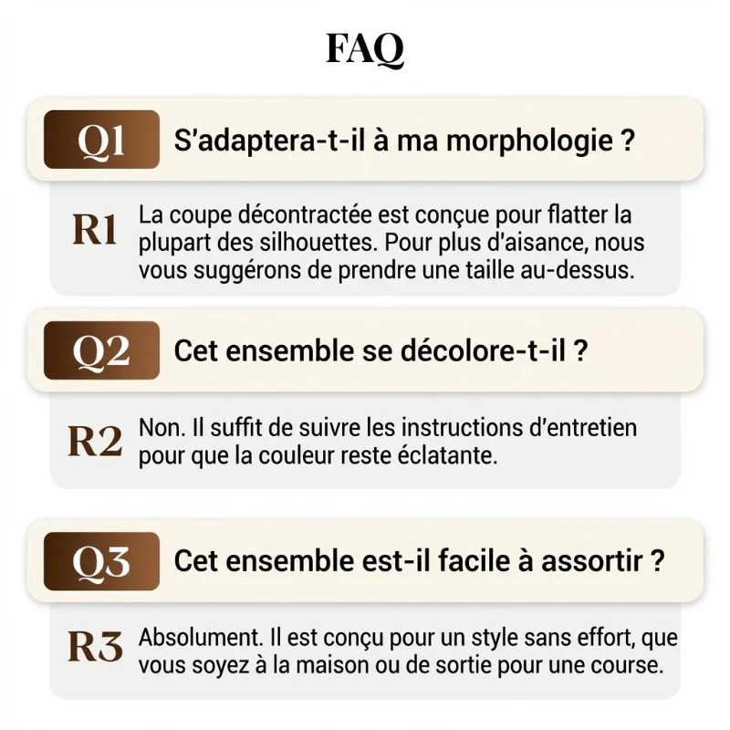 📢📢60 % de réduction !! ⏰Ensemble Femme Décontracté avec Haut et Pantalon à Cordon de Serrage 👕👖 - Image 9