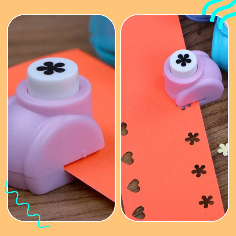 📢📢50 % de réduction !! ⏰ Perforatrice DIY Loisirs Créatifs Enfant - Crée des Formes Mignonnes (Cœurs/Étoiles/Flocons) pour Scrapbooking et Cartes 🎁📏 - Image 3