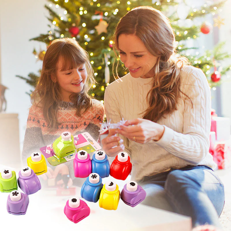 📢📢50 % de réduction !! ⏰ Perforatrice DIY Loisirs Créatifs Enfant - Crée des Formes Mignonnes (Cœurs/Étoiles/Flocons) pour Scrapbooking et Cartes 🎁📏 - Image 8