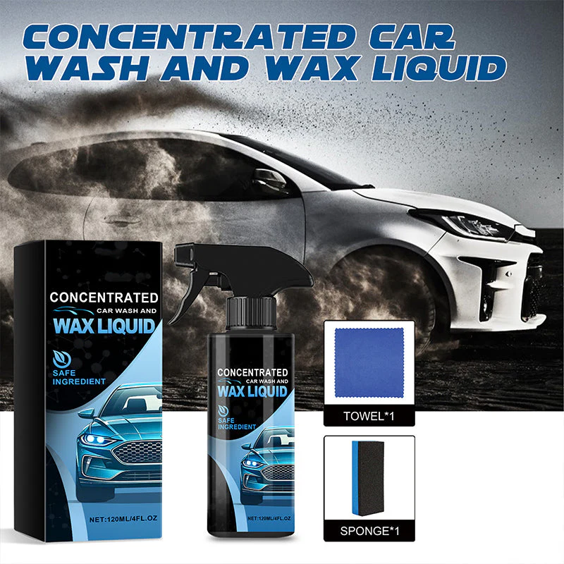 🔥Achetez-en 2, obtenez-en 1 gratuit✨Spray nettoyant doux et efficace pour voiture (avec éponge et lingette)