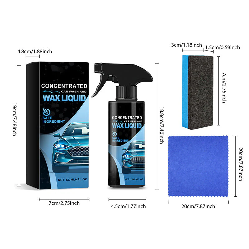 🔥Achetez-en 2, obtenez-en 1 gratuit✨Spray nettoyant doux et efficace pour voiture (avec éponge et lingette) - Image 10
