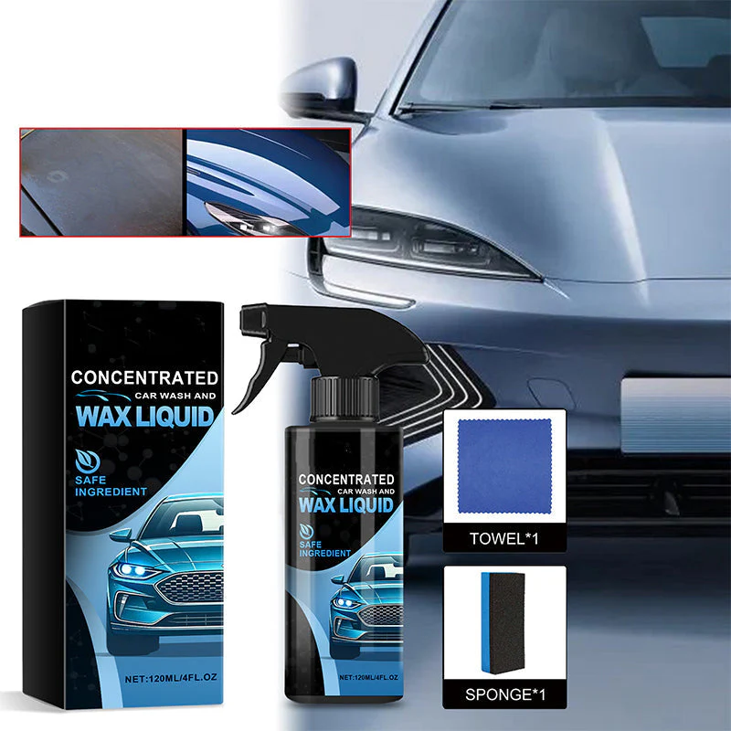 🔥Achetez-en 2, obtenez-en 1 gratuit✨Spray nettoyant doux et efficace pour voiture (avec éponge et lingette) - Image 2