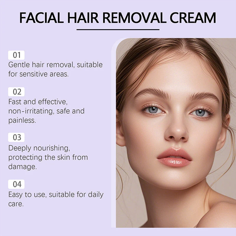🔥2025 ventes chaudes🔥Crème d'épilation douce et non douloureuse pour le visage - Image 2