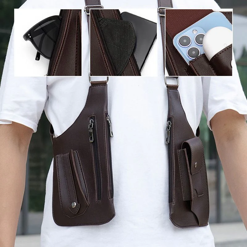 🔥2025 NEW HOT SALE🔥Double Shoulder Strap Multi-Pocket Outdoor Anti-Theft Tactical Bag - Image 3