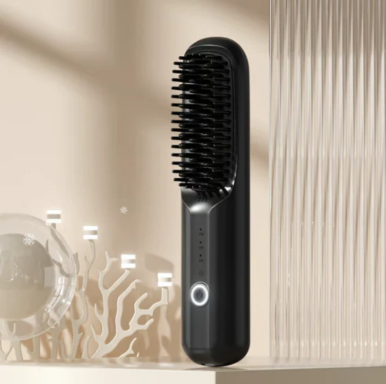 📢📢60 % de réduction !!!✨Peigne à Lisser les Cheveux Sans Fil à Ions Négatifs USB - Image 2