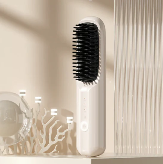 📢📢60 % de réduction !!!✨Peigne à Lisser les Cheveux Sans Fil à Ions Négatifs USB - Image 3