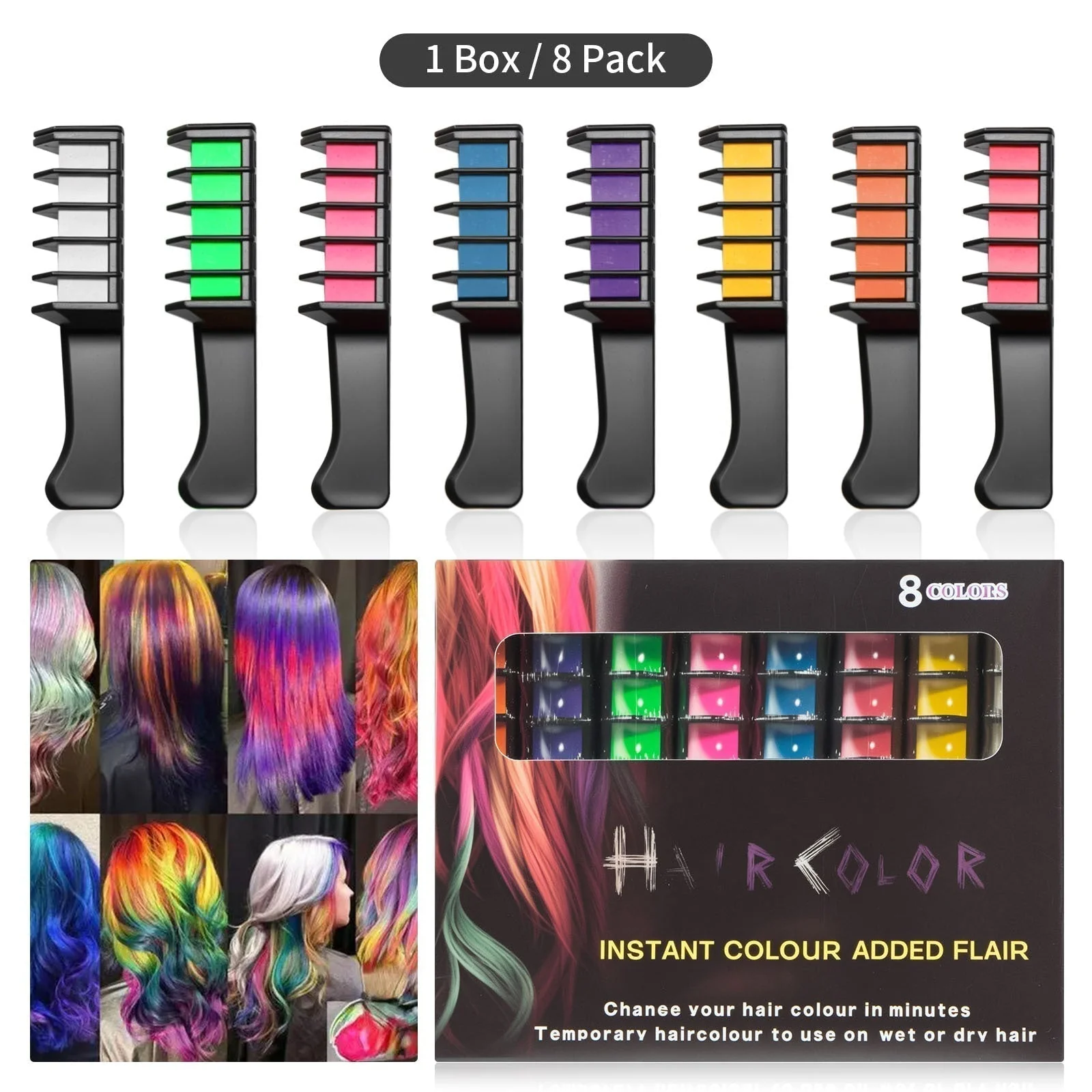 📢📢50 % de réduction !! ⏰Craie colorante temporaire pour cheveux - Sans cruauté - Image 6