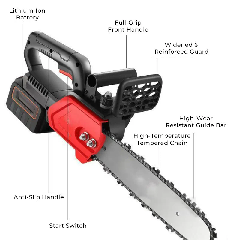 📢📢4 dernières heures : Grande vente⏰⏰ Tronçonneuse haute puissance sans fil (batterie lithium) - 🎁 Kit d'outils offert pour un temps limité ! - Image 10