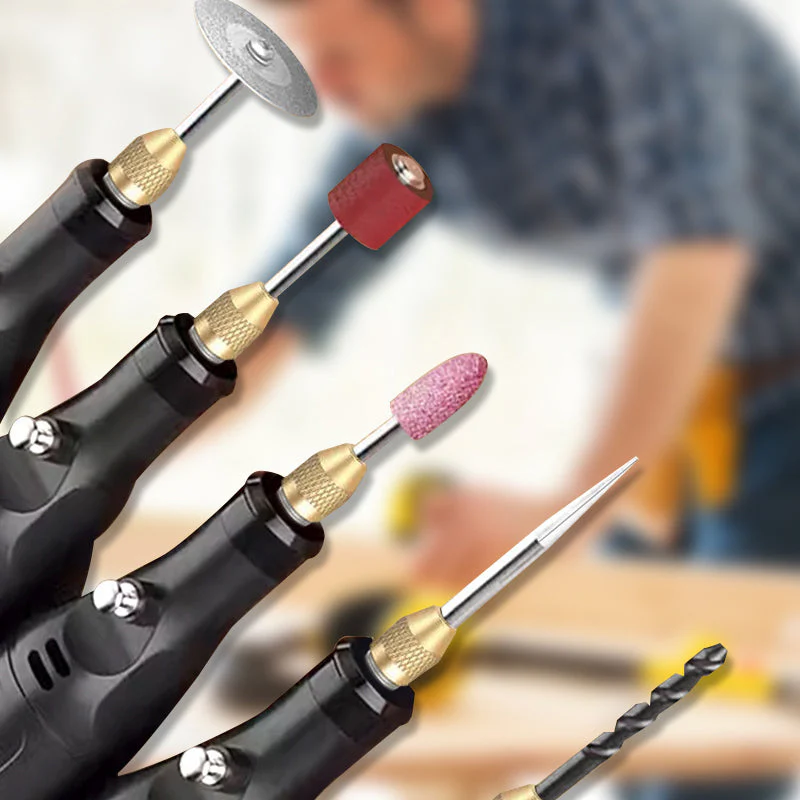 🔧 60% DE RÉDUCTION! ✨ Mini Machine à Graver Portable Multifonctionnelle - 3-en-1 Gravure/Perçage/Polissage avec 3 Embouts pour Métal&Bois&Verre 💎⚙️ - Image 4