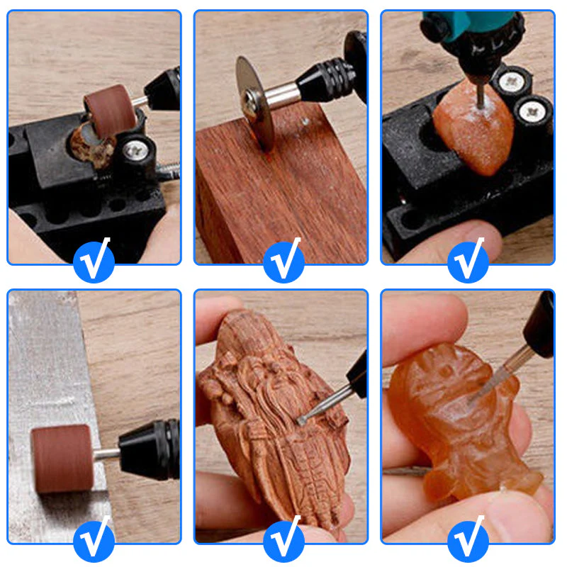 🔧 60% DE RÉDUCTION! ✨ Mini Machine à Graver Portable Multifonctionnelle - 3-en-1 Gravure/Perçage/Polissage avec 3 Embouts pour Métal&Bois&Verre 💎⚙️ - Image 6