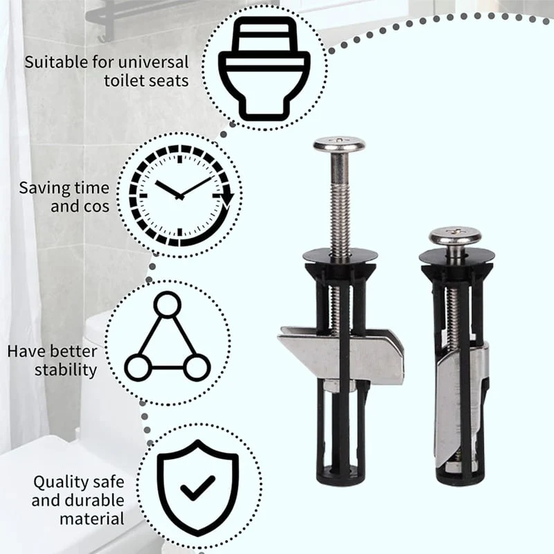 🎁Achetez 1 Obtenez 1 Gratuit🎉Vis de fixation pour siège de toilettes à usage intensif🔩 - Image 5