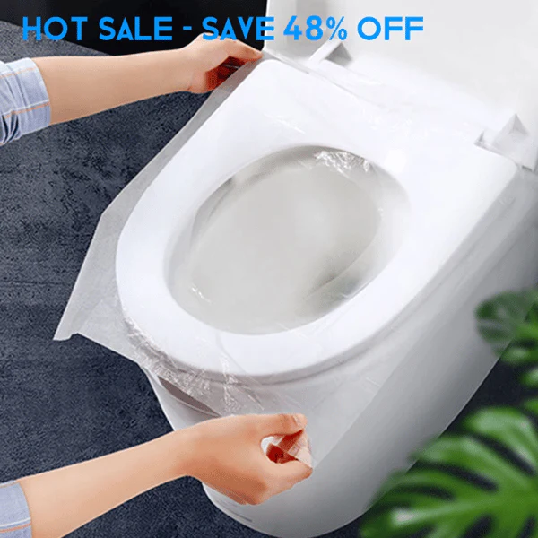 👍Faites attention à l'hygiène et à la santé✅Housse de siège de toilette jetable en plastique biodégradable📢📢50 % de réduction!!!