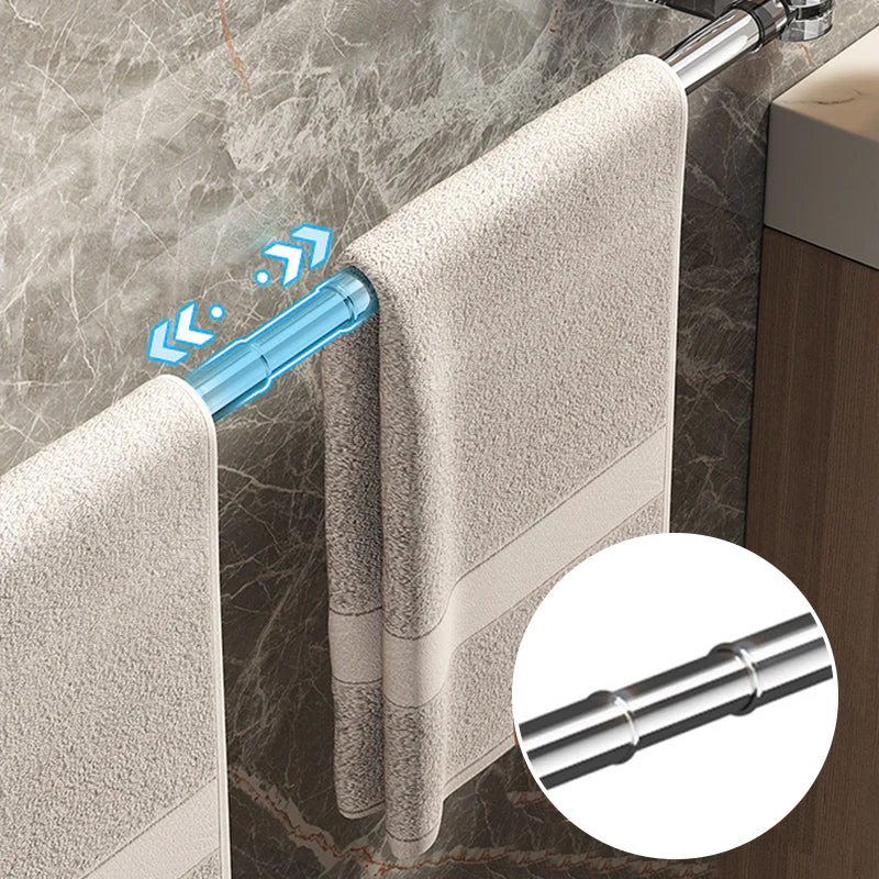 đ„ 50 % DE RĂDUCTION đ Barre porte-serviettes rĂ©tractable Ă ventouse - Image 2