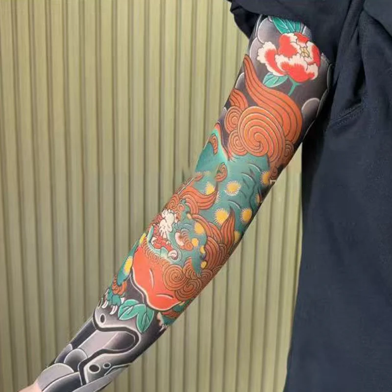 🏆✨Nouvelle tendance incontournable ❤️🔥Manchons tatouage ultra-fins anti-UV - Image 16