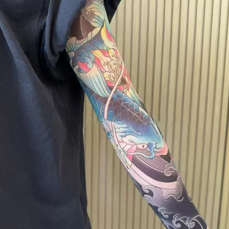 🏆✨Nouvelle tendance incontournable ❤️🔥Manchons tatouage ultra-fins anti-UV - Image 19