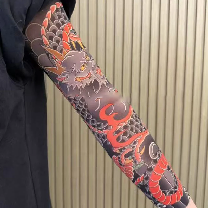 🏆✨Nouvelle tendance incontournable ❤️🔥Manchons tatouage ultra-fins anti-UV - Image 8