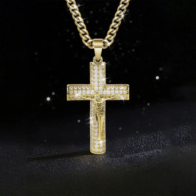 📢📢50 % de réduction !!!  💖✝️Collier pendentif crucifix Jésus