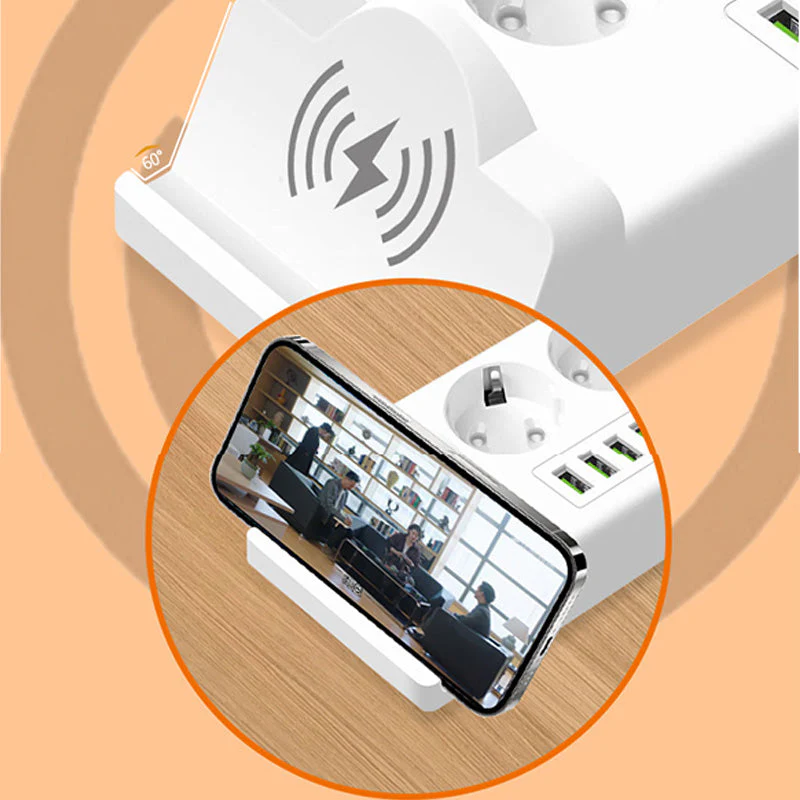 Prise de recharge USB domestique et prise de recharge sans fil - Image 7
