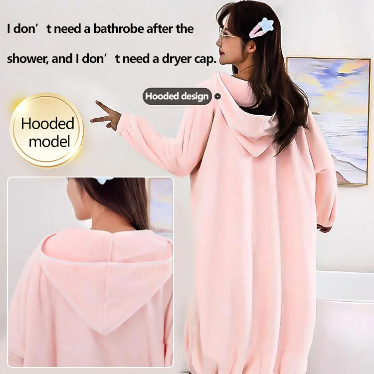 🎄SOLDES DE NOËL 60 % DE RÉDUCTION🎄Peignoir à capuche absorbant et à séchage rapide - Image 3