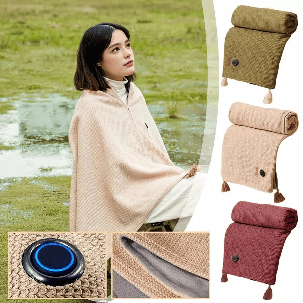 📢📢 50% DE RÉDUCTION ! ❄️Couverture chauffante électrique portable à fermeture éclair douce☀️Réchauffez tout l'hiver - Image 3