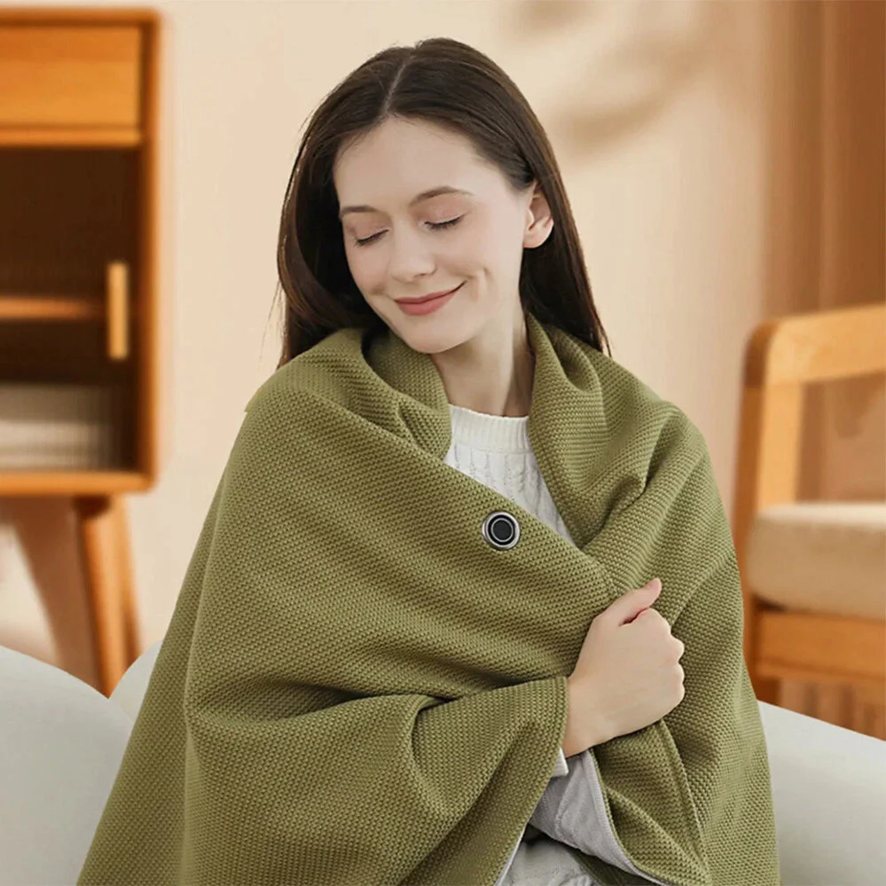 📢📢 50% DE RÉDUCTION ! ❄️Couverture chauffante électrique portable à fermeture éclair douce☀️Réchauffez tout l'hiver - Image 4