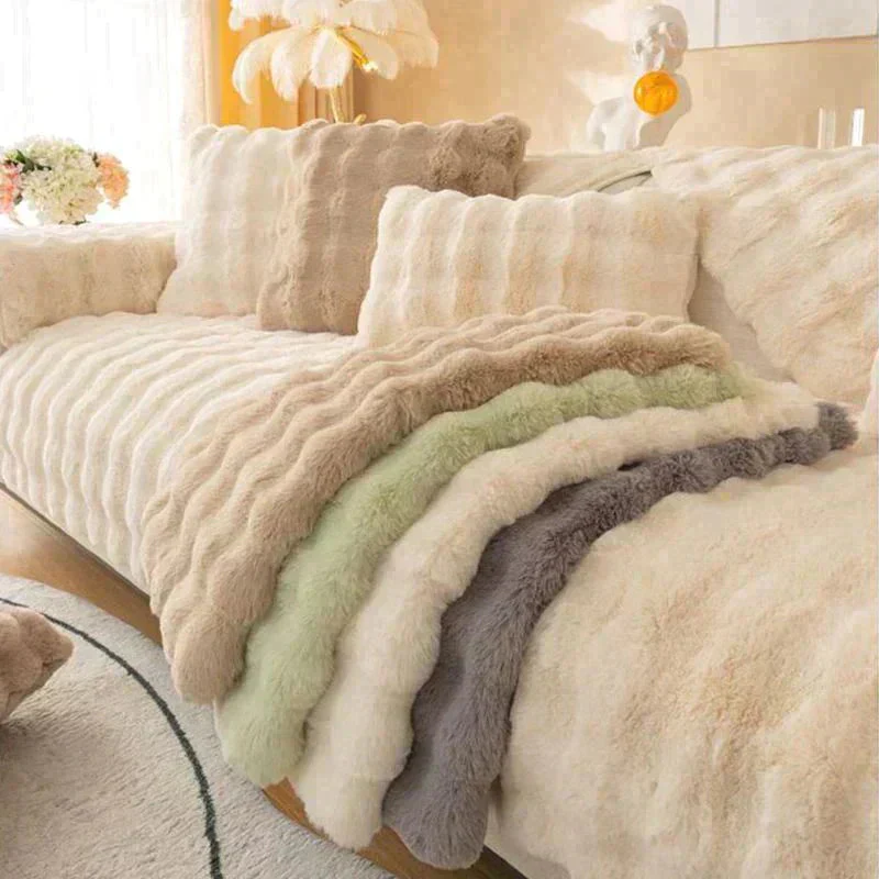 Pousbo® Housse de canapé en peluche épaisse de lapin - Image 11