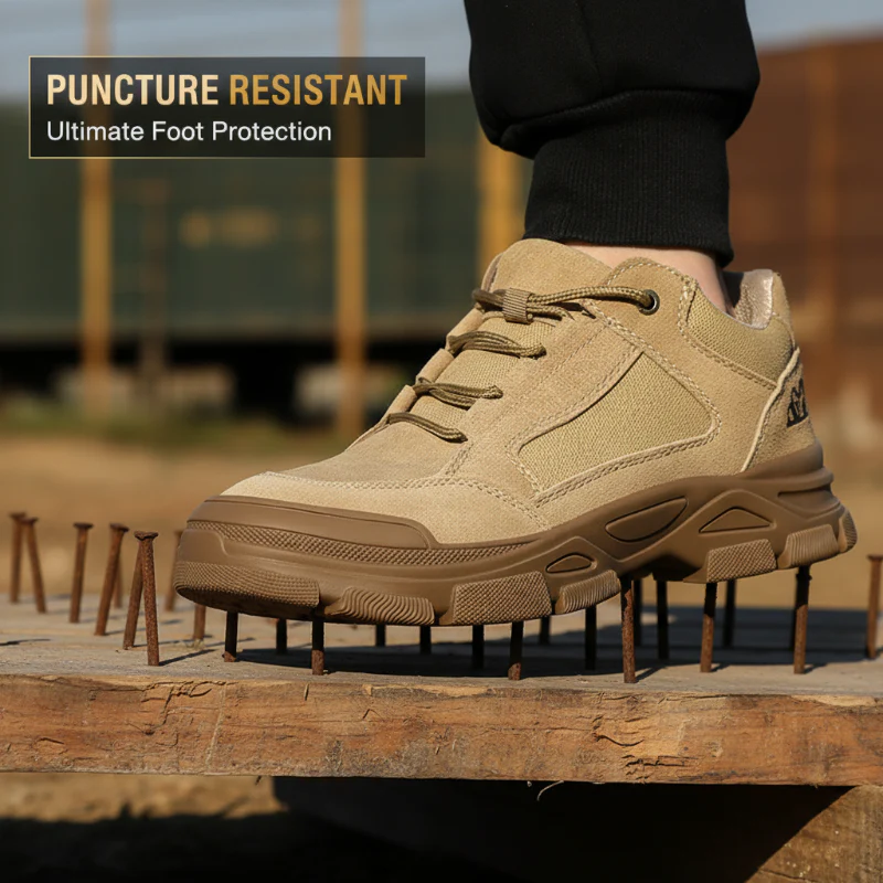 📢📢50 % de réduction !!!🎅🎄Promotion de Noël Chaussures de travail de sécurité à l'épreuve de perforation pour hommes - Image 2