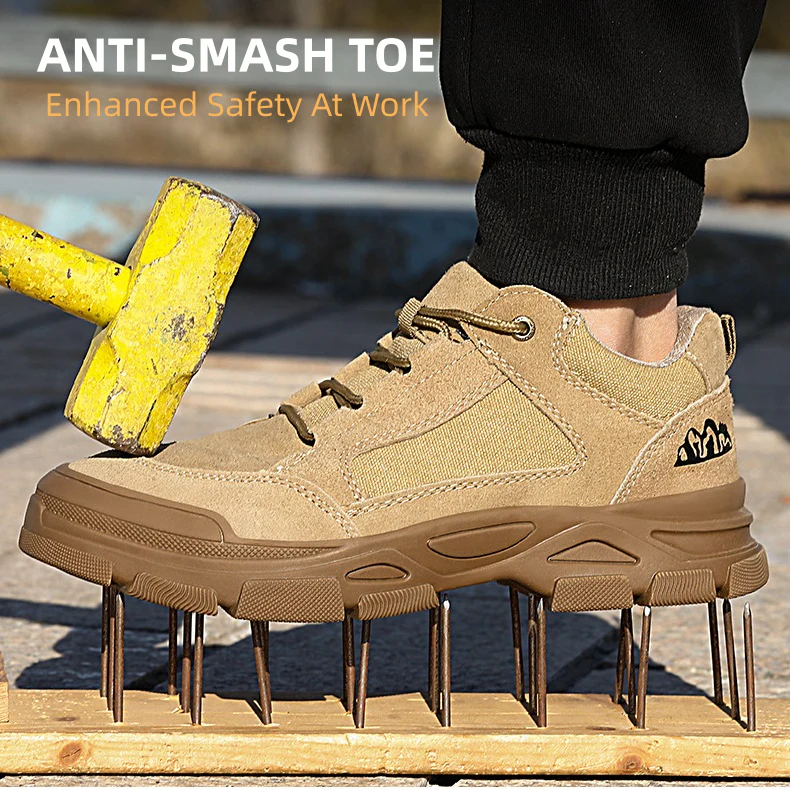 📢📢50 % de réduction !!!🎅🎄Promotion de Noël Chaussures de travail de sécurité à l'épreuve de perforation pour hommes - Image 3