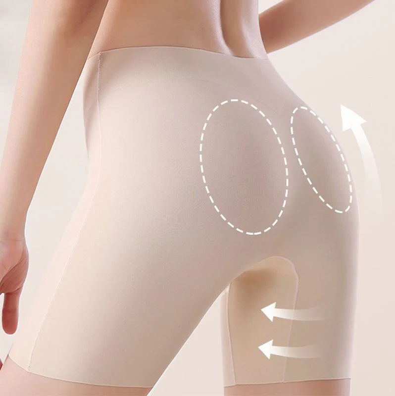 🏆Sous-vêtements féminins taille haute en soie glacée avec contrôle de l'abdomen Hip-lifting👑🌿 - Image 5