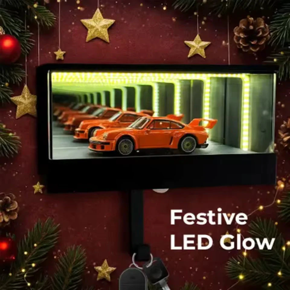 📢📢50 % DE RÉDUCTION !!! 🎅 Porte-Clés Garage Infini - Effet Tunnel Lumineux LED, Arrêt Automatique, Cadeau Voiture 🚗✨ - Image 3