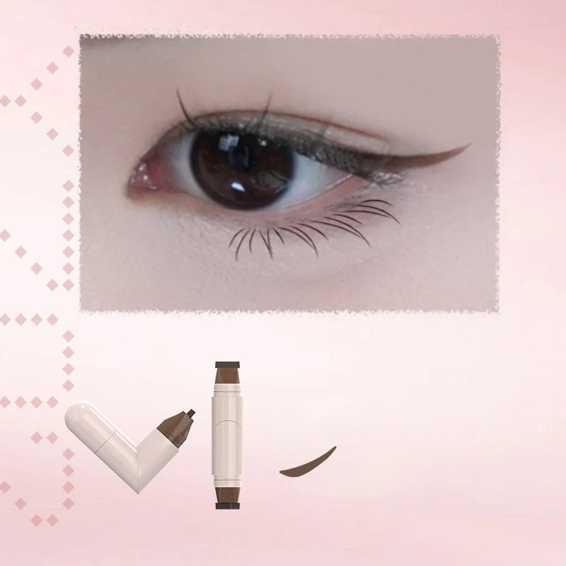 💕Achetez-en un, obtenez-en un gratuit ! 🎁Stylo tampon eye-liner rotatif intégré - Image 10