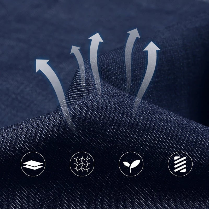 📢📢60 % de réduction !!! 🎅 Jeans taille haute à coupe droite pour hommes - Image 13