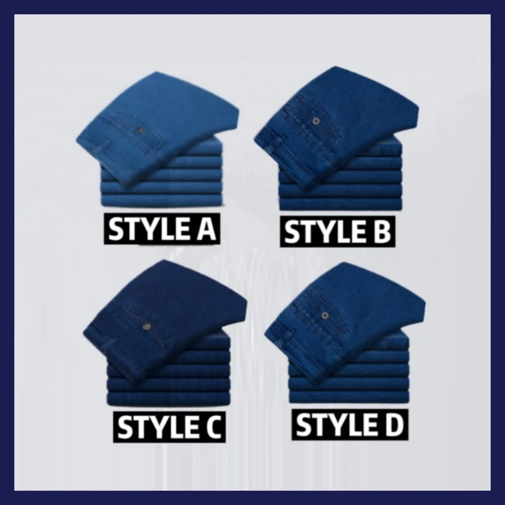 📢📢60 % de réduction !!! 🎅 Jeans taille haute à coupe droite pour hommes - Image 14