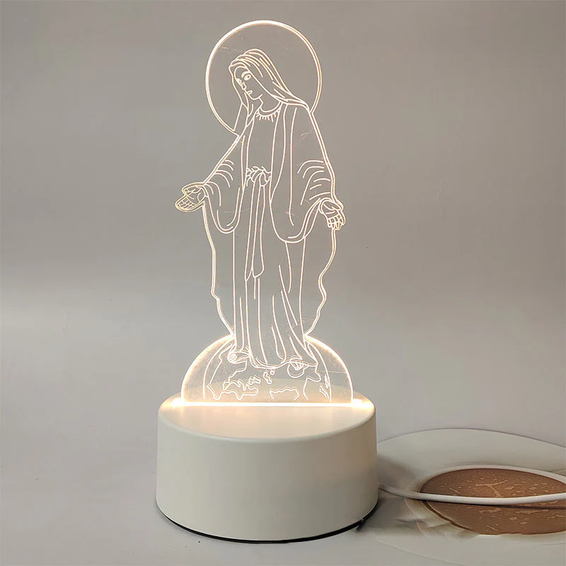 📢📢60 % de réduction !!! ✝️Lampe de prière vierge - Image 12