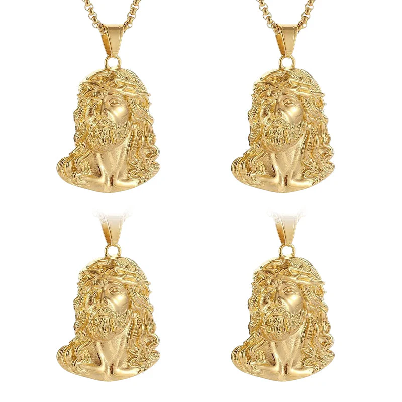 📢📢50% DE RÉDUCTION ! ✨Collier pendentif tête de Jésus - Image 13