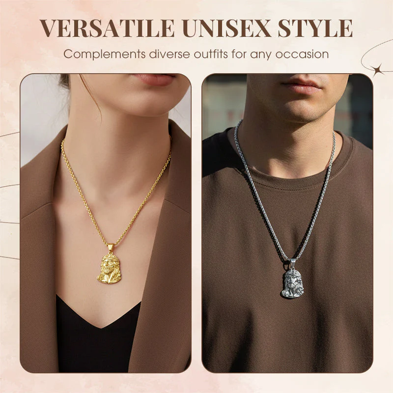📢📢50% DE RÉDUCTION ! ✨Collier pendentif tête de Jésus - Image 4