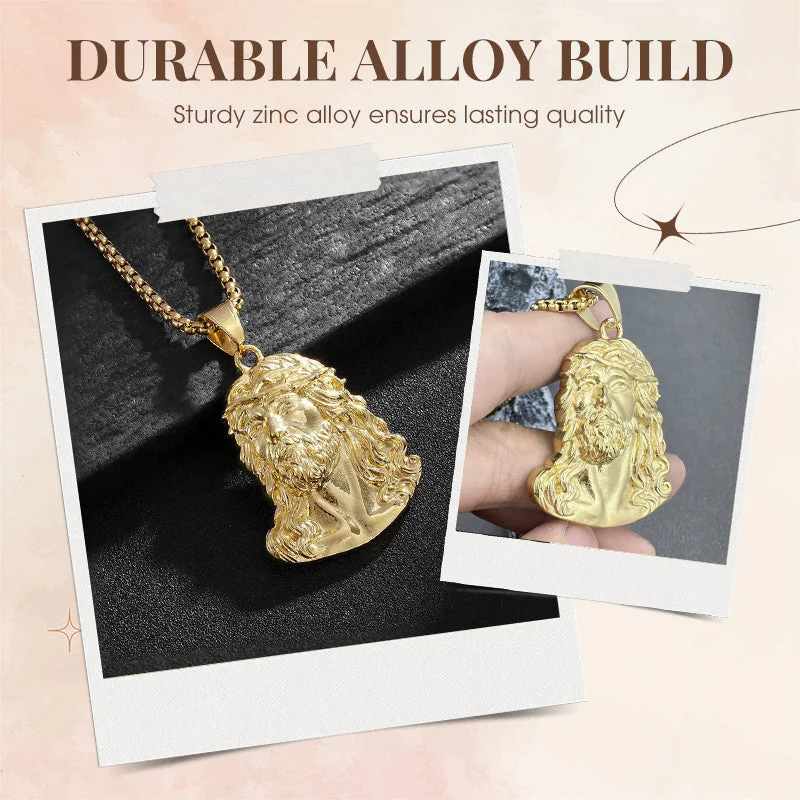📢📢50% DE RÉDUCTION ! ✨Collier pendentif tête de Jésus - Image 5