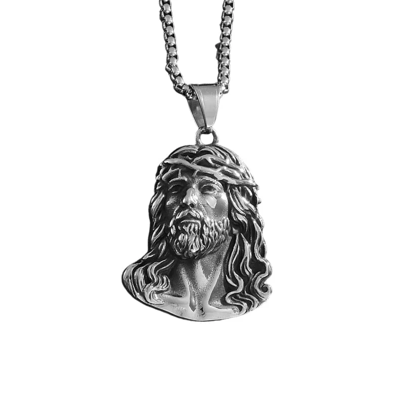 📢📢50% DE RÉDUCTION ! ✨Collier pendentif tête de Jésus - Image 9