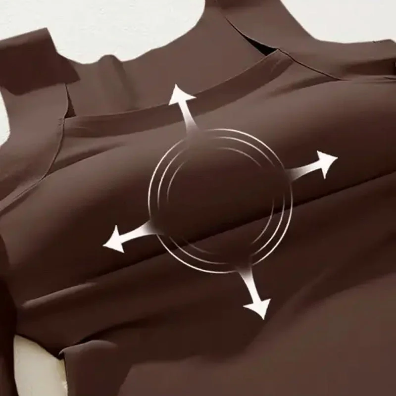 📢📢60 % de réduction !! ⏰ Débardeur thermique à col rond avec soutien-gorge intégré pour femmes - Image 9