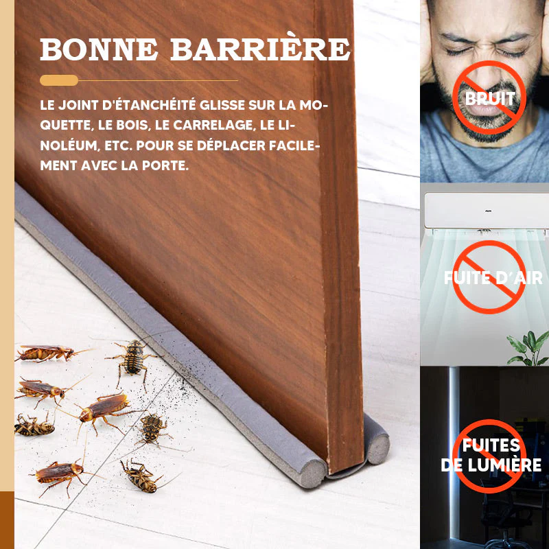 🚪 ACHETEZ-EN 2, RECEVEZ-EN 3 ! ✨ Bande d'étanchéité pour portes et fenêtres - Isolation autocollante contre les courants d'air, le froid et le bruit, avec profil résistant aux intempéries 🌬️🔇 - Image 3